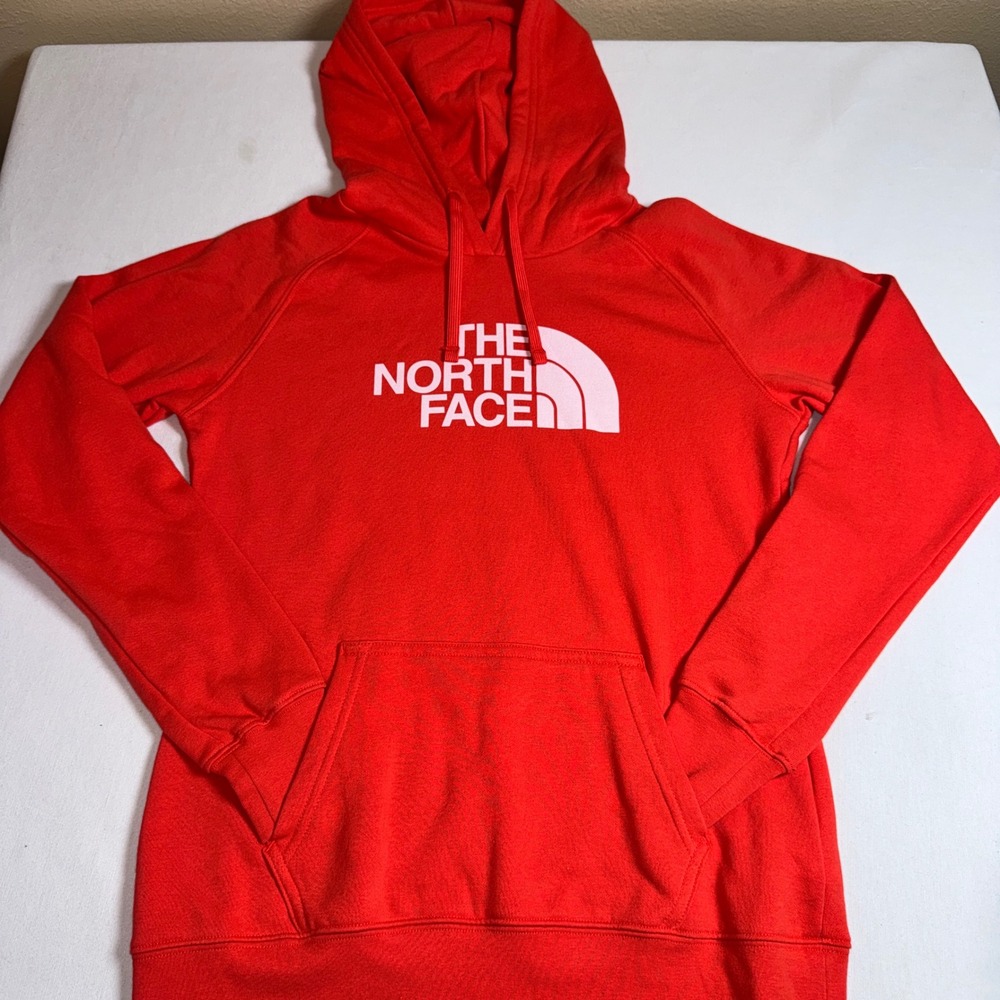 The North Face Womens Red Half Dome Pullover‎ Hoodie Sweatshirt Size Small